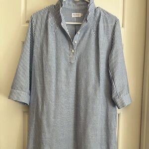 Light Blue stripe shirt dress
